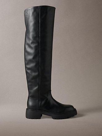 Calvin Klein CK Bold Botas De Piel Por Encima De La Rodilla
