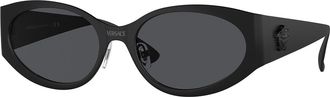Versace VE2263 126187 Womens Sunglasses Black Size 56
