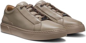 BOSS Gary sneakers in brushed leather with elastic laces