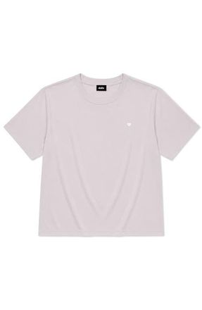 Dalix Lil Heart Relaxed Midweight Jersey Tee in Orchid at Nordstrom, Size Xx-Large