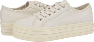 Tommy Hilfiger Bekimo Sneaker Womens Ivory Canvas Platform Casual Shoes HTAT822