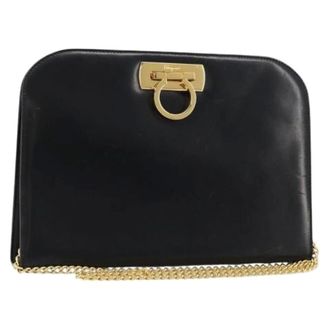 Ferragamo Pre-owned Shoulder Bag - Dames - Pre-owned - Zwart - Maat: ONE Size Leer