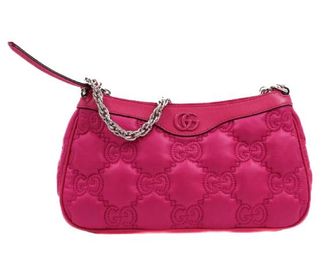 Gucci Small Pink Leather GG Matelassé Bag