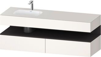 Duravit Qatego Lavabo Encastrado Con Base De Lavabo Consola, - Duravit