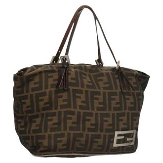 Fendi Pre-owned Vintage Zucca Canvas Handtas - Dames - Vintage Shopper - Bruin - ONE Size - Vintage