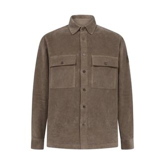 Belstaff Ravine Corduroy Overshirt - male - Belstaff - Casual Shirts - Green - 2XL - Shirts