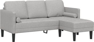 vidaXL Sofa Set Cloud grey 173 x 131 x 67 cm Fabric Vidaxl