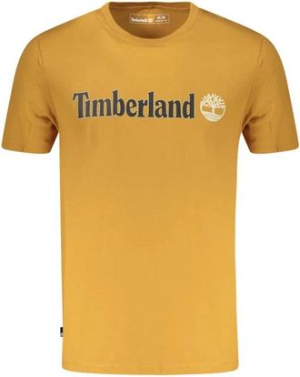 Timberland Marrone Katoenen T-Shirt - Heren - T-shirts - Bruin - S - Katoen - Tops