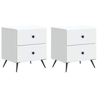 vidaXL Armario De Noche 2 Pcs 43 X 34,5 X 47,5 Cm Madera De Ingenier&iacute;a Vidaxl