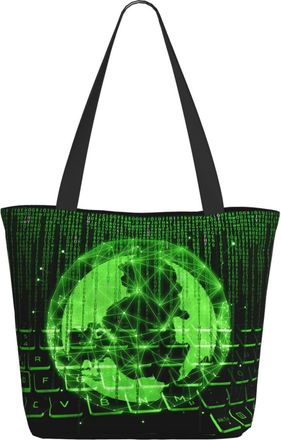 AOOEDM Funny Code Pattern Ladies Shopping Bag 13x11x7in.The Perfect ValentineS Day Gift.It Is The Best ValentineS Day Gift For Mom, Daughter, Wife,Etc