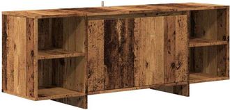 vidaXL Vidaxl - Mueble de tv madera de ingeniería envejecida 130x35x50 cm