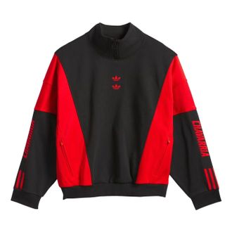 adidas x Willy Chavarria Watsonville Sweatshirt Black Red KD9347