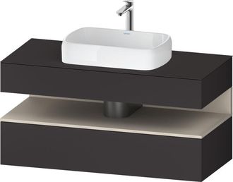 Duravit Duravit Qatego Consola Mueble Bajo Lavabo, 1 Extra&iacute;ble, 1 Caj&oacute;n