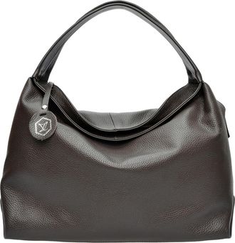 Luisa Vannini Bordeauxrood Rundleer Tas