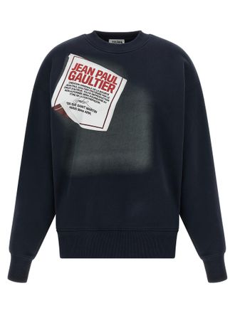 Jean Paul Gaultier Womens The Blue Gaultier Label Sweatshirt