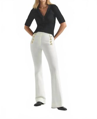 Derek Lam Robertson Flare Trouser In Soft White