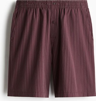 H&M Baumwollshorts Relaxed Fit - Purple