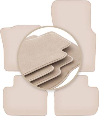 OEM Alfombrillas Premium Beige Para: Jaguar Xf X260 Sed&aacute;n, Station Wagon 2016