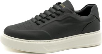 Barracuda Zwarte herensneakers Ss 24 - Heren - Sneakers - Zwart - 44 EU - Leer - Schoenen