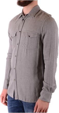 Dondup Casual Overhemd - Heren - Casual Overhemden - Grijs - S - Overhemden