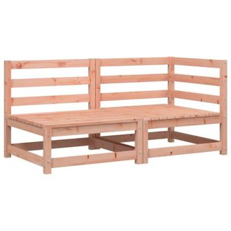 vidaXL Divano da Giardino a 2 Posti in Legno Massello di Douglas vidaXL