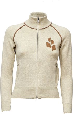 Isabel Marant Lanya Sporty Cotton-Wool Zip-Through Knit