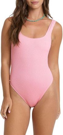 Billabong Summer High Tanker One-Piece Swimsuit in Pink Sand at Nordstrom, Size X-Large