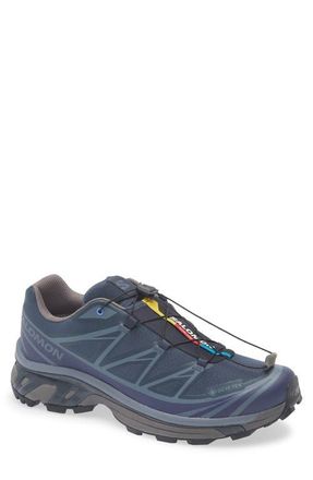 Salomon XT-6 Gore-Tex Waterproof Sneaker in Blue Nights/Astral Aura/Plum at Nordstrom, Size 9