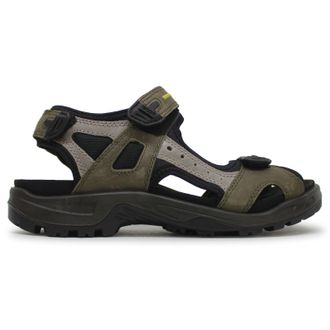 Ecco Ecco Offroad 069564 Nubuck Leather Mens Outdoor Sandals - Tarmac Moon Rock - Size:UK 10.5-11