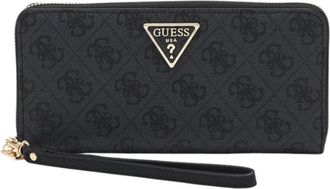 Guess Laurel Portemonnee - Dames - Portefeuilles - Zwart - ONE Size - Leer - Accessoires