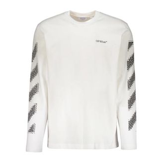 Off-white Long Sleeve Tops, male, White, Size: XS Long-sleeve T-shirt