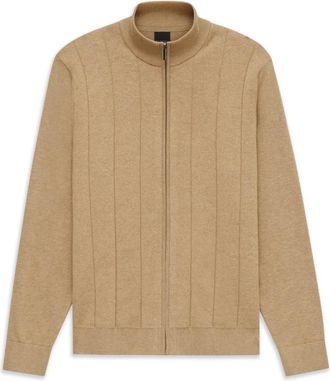 Bugatti Truien & Vesten, Heren, Beige, 2Xl, Katoen, High Collar Zip Jacket