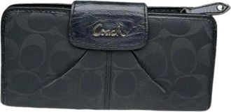 Coach Pre-owned Wallet - Dames - Vintage Accessoires - Zwart - ONE Size - Leer - Vintage