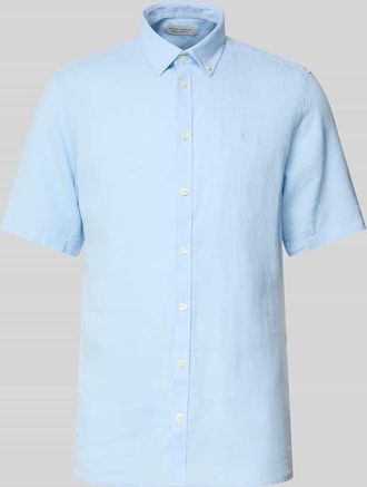 Casual Friday Casual Friday Slim Fit Freizeithemd mit Button-Down-Kragen Modell Anton in Hellblau, Größe L