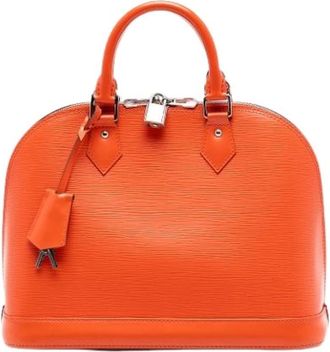 Louis Vuitton Pre-owned Handbags, female, Orange, Size: ONE SIZE Pre-owned Alma PM