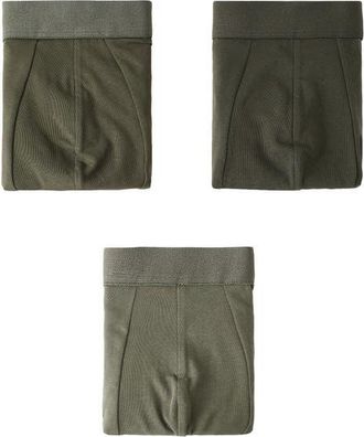 Mango 3-Pack Boxer Briefs in Khaki Green at Nordstrom, Size Medium