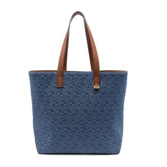 Fendi FF Jacquard Tote Bag - male - Fendi - Shopping Bags - Blue - ONE SIZE - Bags