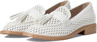 Franco Sarto Carolyn Low Slip-ons Womens Flat Shoes White Cutout : 7.5 W, Faux Leather