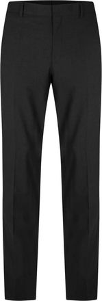 HUGO BOSS Heren Geprinte Rechte Chinos (Donkergrijs)