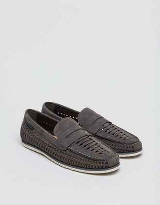 Ben Sherman Mens Ben Sherman Miami Mens Grey Loafers - Size: 10