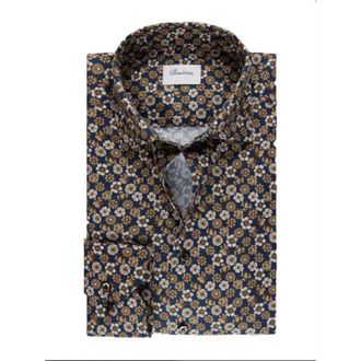 Stenstr&ouml;ms Slimline C75 RM Cuff Shirt - Heren - Casual Overhemden - Veelkleurig - M - Katoen - Overhemden