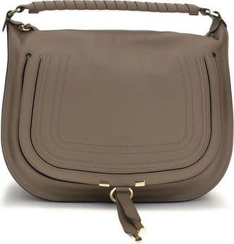 Chlo&eacute; Marcie Shoulder Bag Beige
