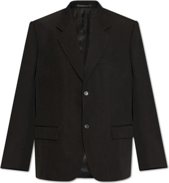 Balenciaga Wollen Blazer - Heren - Blazers - Zwart - S - Wol - Jassen