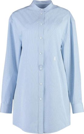 Jil Sander Wednesday Shirt - Dames - Overhemden - Blauw - S - Katoen - Overhemden