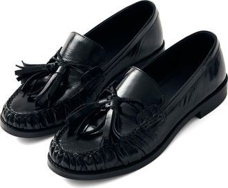 Alohas Marietta Tassel Loafer in Black at Nordstrom, Size 10-10.5Us