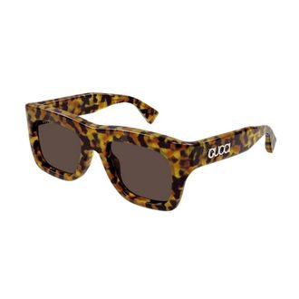 Gucci Gg 1811S 002 Zonnebrillen - Heren - Zonnebrillen - Bruin - 52 MM - Accessoires