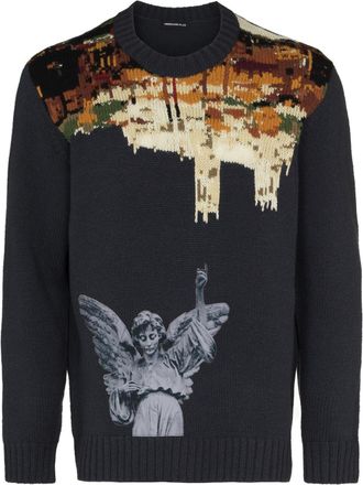 Undercover Maglione con stampa - Blu