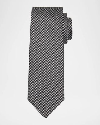 Brioni Men & apos;s Micro Jacquard Silk Tie