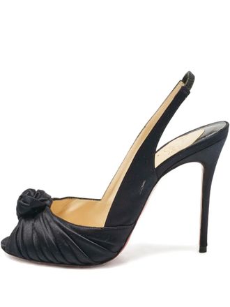 Christian Louboutin Jenny knotted-upper heeled sandals - Black