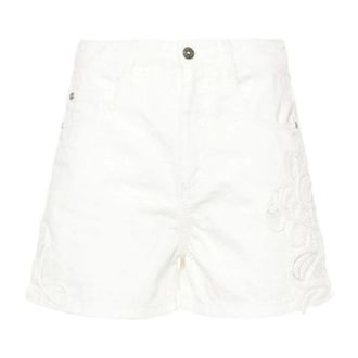 Ermanno Scervino Dames, Korte broeken, Wit, Maat: 2XS Denim